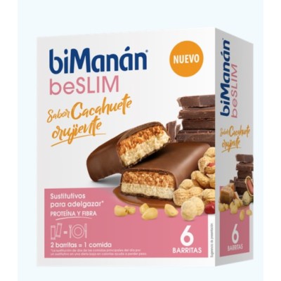 BIMANAN BESLIM BARRA CACAHUETE CRUJIENTE 6 BARRI