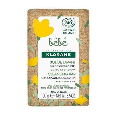 KLORANE BEBE LIMPIADOR SOLIDO CUERPO&CABELL 100G