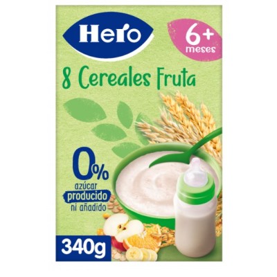 HERO 8 CEREALES FRUTA 340G