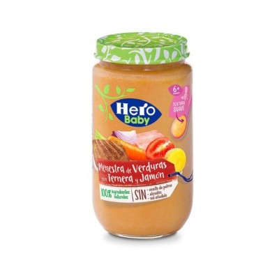 HERO BABY MENESTRA VERDURAS CON TERNERA Y JAMON