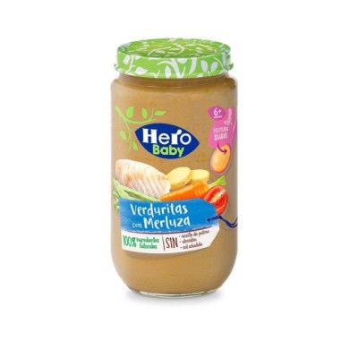 HERO BABY VERDURITAS CON MERLUZA 1 TARRO 235 G
