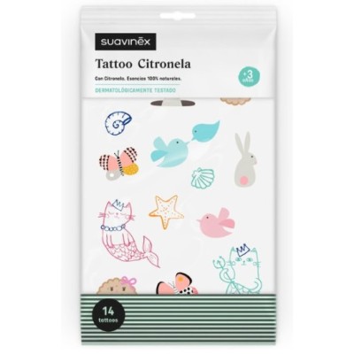 SUAVINEX TATTOO CITRONELLA 14 UNIDADES