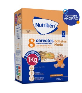 NUTRIBEN 8 CEREALES MIEL Y GALLETAS MARIA 1 KG