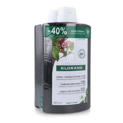 KLORANE CHAMPU QUININA 2UX400ML DUPLO