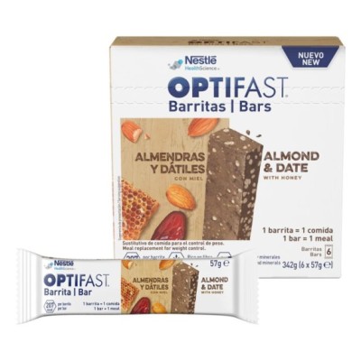 OPTIFAST ALMENDRAS Y DATILES 6 BARRITAS 57 G