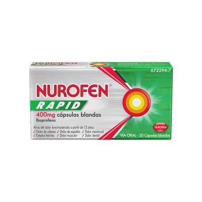 NUROFEN RAPID 400 mg 20 CAPSULAS BLANDAS