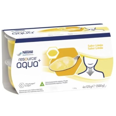 RESOURCE AQUA+ GELIFICADA 4X125G LIMON