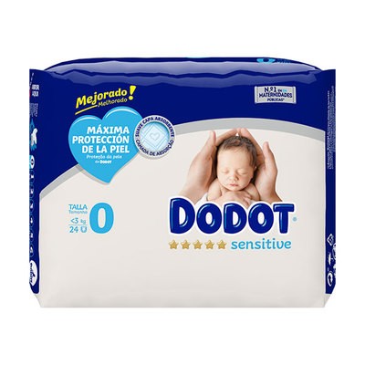 DODOT SENSITIVE T0 HASTA 3KG 24U