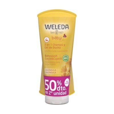 WELEDA BEBE CHAMPU/GEL CALENDULA 200ML -50%2ªU