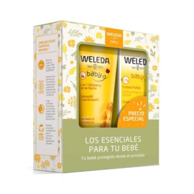 WELEDA BEBE GEL/CHAMPU+CREMA PAÑAL PACK