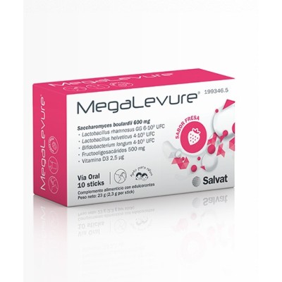 MEGALEVURE 10STICKS FRESA