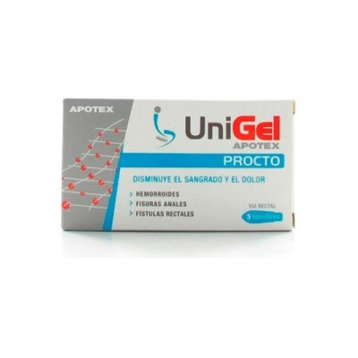 UNIGEL PROCTO 5 SUPOSITORIOS