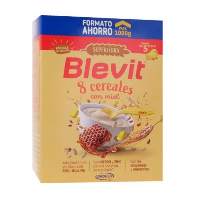 BLEVIT SF 8 CEREALES MIEL1000G