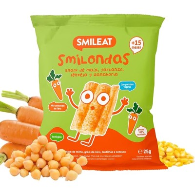 SMILONDAS SNACK MAIZ GARBANZO LENTEJA TOMATE QUE