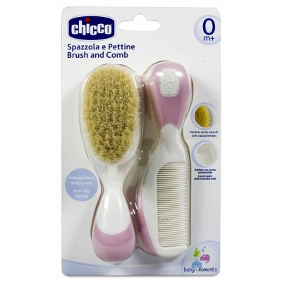 CHICCO CEPILLO Y PEINE ROSA