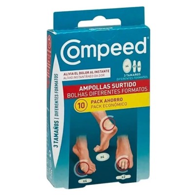 COMPEED AMPOLLAS SURTIDO 3 TAMAÑOS 10 UNIDADES P