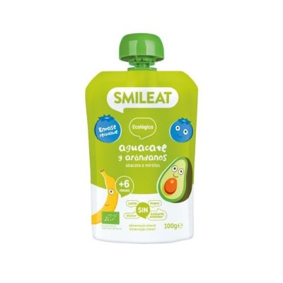 SMILEAT POUCH AGUACATE ARANDANOS 100 GR
