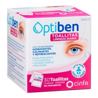 OPTIBEN 30 TOALLITAS LIMPIADORAS