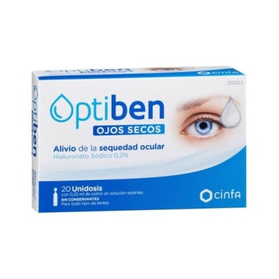 OPTIBEN OJOS SECOS GOTAS 0.25 ML 20 AMPOLLAS