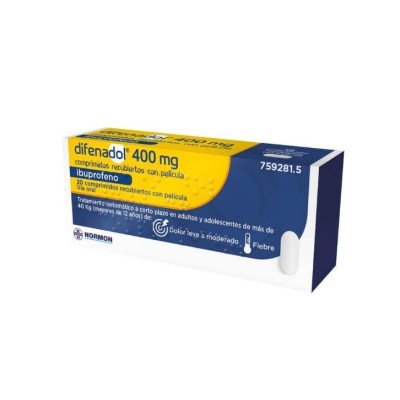 DIFENADOL 400 MG 20 COMPRIMIDOS RECUBIERTOS