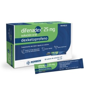 DIFENADEX 25 MG 10 SOBRES SOLUCION ORAL