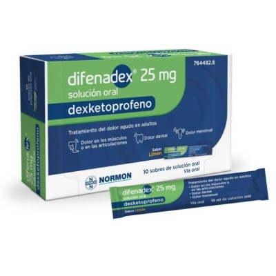 DIFENADEX 25 MG 10 SOBRES SOLUCION ORAL