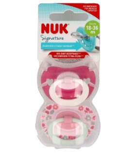 NUK CHUPETE SILICONA T3 2U