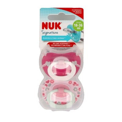 NUK CHUPETE SILICONA T3 2U