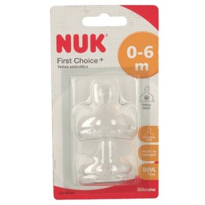 NUK TETINA SILICONA FIRST CHOICE T1 M 2 U.