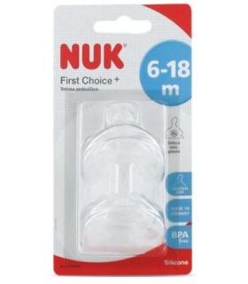 NUK TETINA SILICONA FIRST CHOICE T2 XL 2U