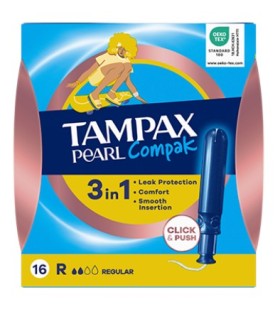 TAMPAX COMPAK PEARL REGULAR 16 U