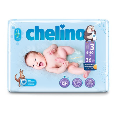 CHELINO PAÑAL T3 4-10 KG 36 U