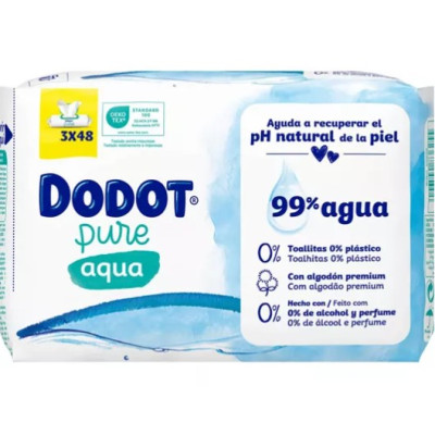 DODOT TOALLITAS AQUA PURE 3X48U