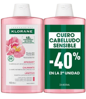 KLORANE CHAMPU PEONIA 400ML -40%2ªU