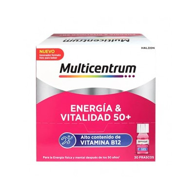 MULTICENTRUM ENERGIA&VITALIDAD 50+ 30 FRASCOS