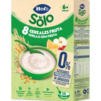 HERO 8 CEREALES FRUTA 340G