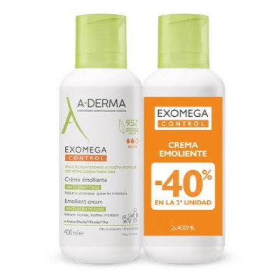ADERMA EXOMEGA CREMA EMOLIENTE 400ML -40%2ªU