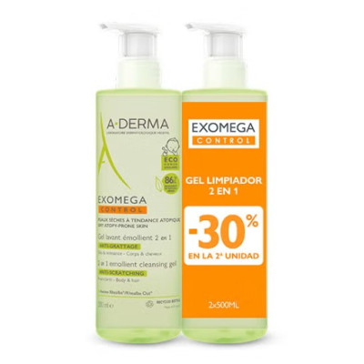 ADERMA EXOMEGA GEL 2EN1 500ML -30%2ªU