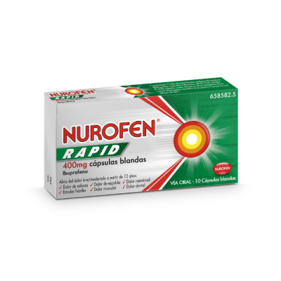 NUROFEN RAPID 400 mg 10 CAPSULAS BLANDAS