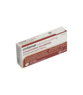 CINFAMAR CAFEINA 50 mg/50 mg 10 COMPRIMIDOS RECU