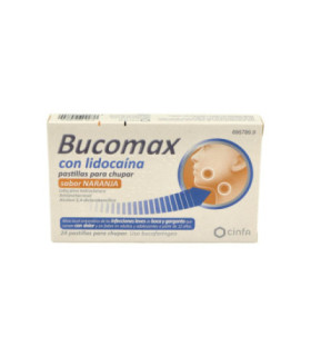 BUCOMAX CON LIDOCAINA 24 PASTILLAS PARA CHUPAR (