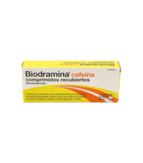 BIODRAMINA CAFEINA 12 COMPRIMIDOS RECUBIERTOS