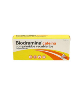 BIODRAMINA CAFEINA 4 COMPRIMIDOS RECUBIERTOS