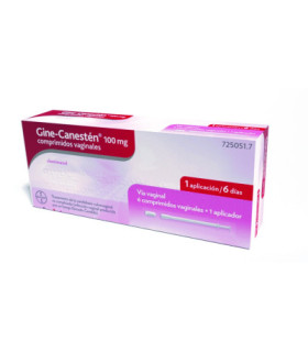 GINE-CANESTEN 100 mg 6 COMPRIMIDOS VAGINALES