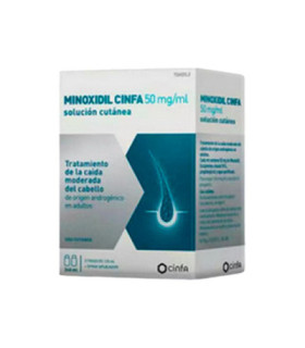 MINOXIDIL CINFA 50 mg/ml SOLUCION CUTANEA 2 FRAS