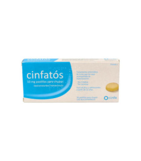 CINFATOS ANTITUSIVO 10 mg 20 PASTILLAS PARA CHUP