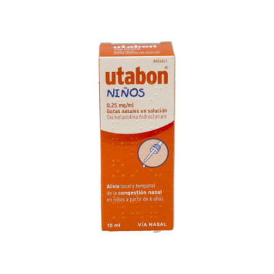 UTABON NIÑOS 0,25 mg/ml GOTAS NASALES EN SOLUCIO
