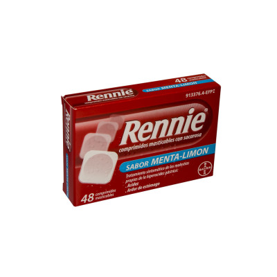 RENNIE 680 mg/80 mg 48 COMPRIMIDOS MASTICABLES (